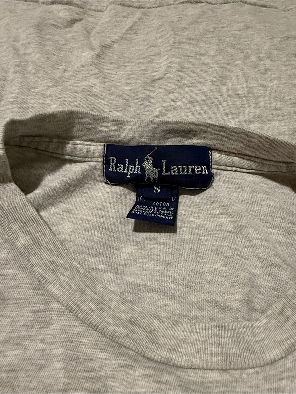 Ralph Lauren Vintage Light Gray Polo Bear Tee - Picture 7 of 8
